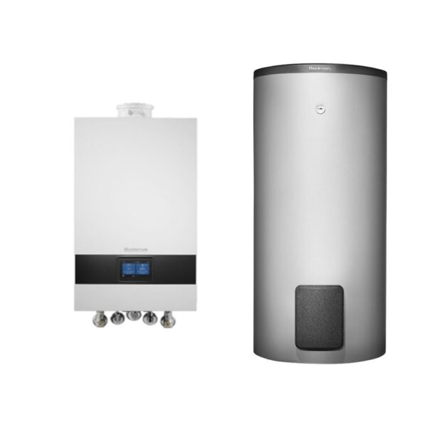 Buderus Gas-Brennwert Logaplus-Paket W22 GB172i.2 15 kW H-Gas Speicher SH290 RS Bedieneinheit BC400