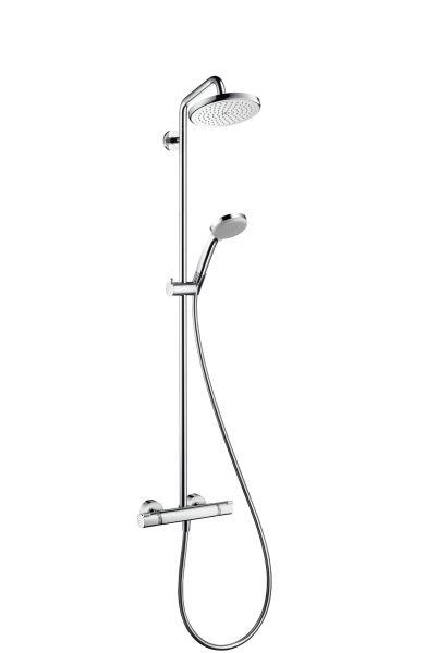 hansgrohe Showerpipe Croma 220 für Dusche chrom mit Thermostat