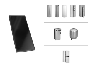 Viessmann Flachkollektor Solar-Paket Vitosol 200-FM SH2F 15,06 m² mit Vitocell 360-M SVSB 950 L Ausdehnungsgefäß 40L