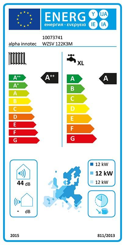 alpha innotec Sole-Wasser Wärmezentrale alterra V-line WZSV 122K3M 13,56 kW mit integrierter passiver Kühlung