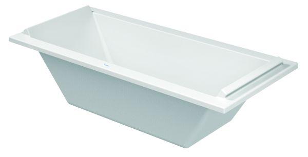 Badewanne Starck 1800x800mm 2 Rückenschrägen, Einbauversion, weiß