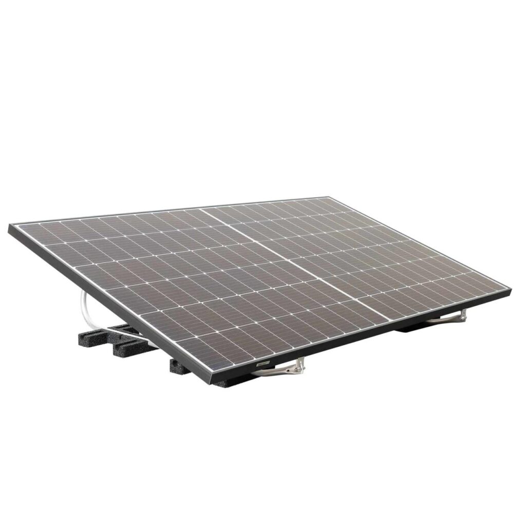 Priwatt Balkonkraftwerk priFlat Duo Paket 2x 375 Wp/600 W Solaranlage Flachdach inkl. 10 m Anschlusskabel, Wechselrichter Hoymiles