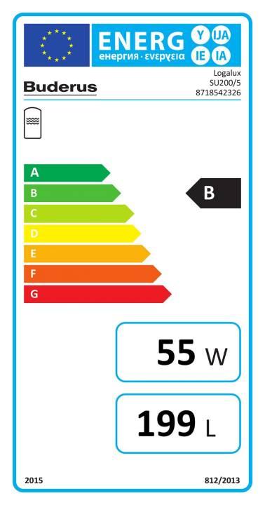 Buderus Warmwasserspeicher Logalux SU200/5W blau