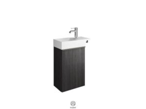 BURGBAD Set Mineralguss-Waschtisch Yumo inkl. Waschtischunterschrank