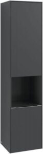 Villeroy & Boch Hochschrank Subway 3 0 C58900 400x1710x346 5mm 2 Türen A rechts Graphite