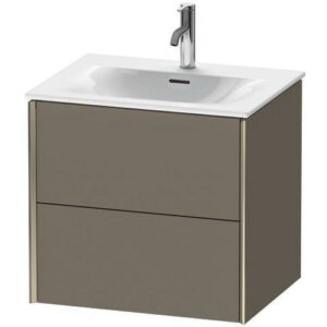 Duravit WTU XViu wandhängend,557x610x480 2SK.,champ.matt/flan.grey sem. ES Ahorn