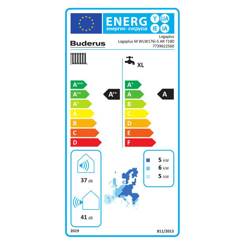 Buderus Luft-Wasser-Wärmepumpe Logatherm WLW176i-5 AR T180