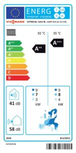 Viessmann Paket Vitocal 222-S Luft/Wasser-Wärmepumpe 8 kW AWBT-M-E-AC 221.E08 Montagezubehör Anschluss links