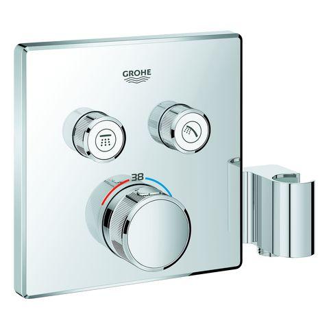 GROHE THM Grohtherm SmartControl 29125 FMS eckig 2 Abspv. integ. B.halter chrom