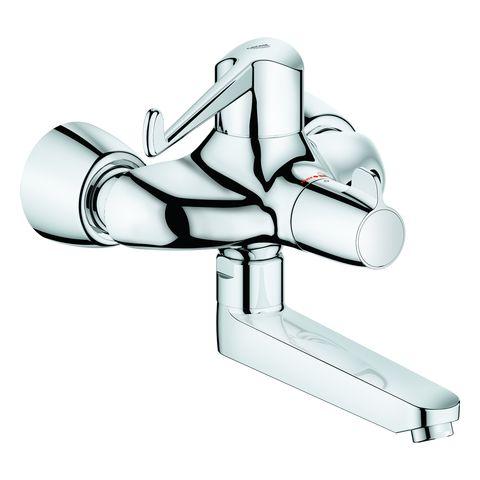 GROHE THM-Waschtischbatterie Grohtherm S 34020_1 Wandmont. Armhebelbetät. chrom