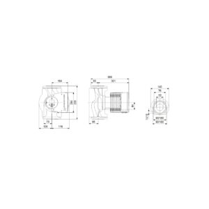 Grundfos Magna3 50-100F PN6/10 280mm 1 x 230V DE elektronisch geregelte Umwälzpumpe