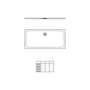 Ideal Standard Rechteck-BRW Ultra Flat S 1700x800x30mm, Carraraweiß