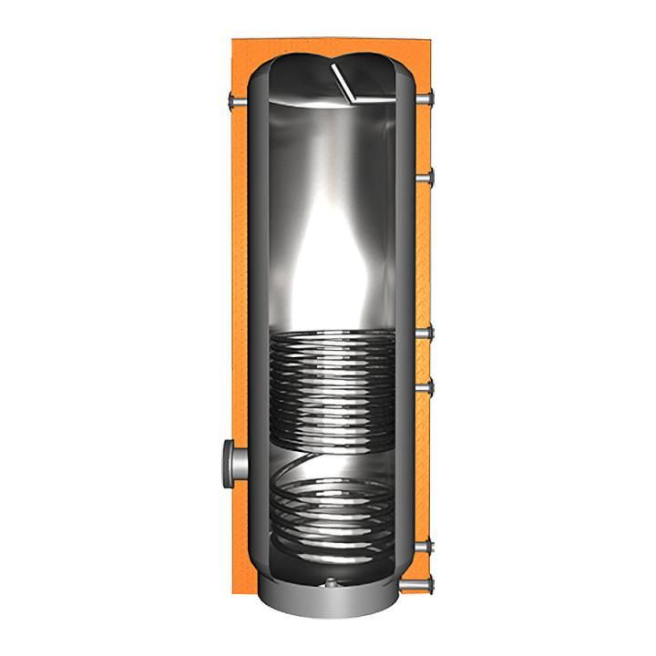 Juratherm Edelstahl Brauchwasserspeicher mit 1 Wärmetauscher JEBS1 150