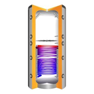 Juratherm Hochleistungs-Pufferspeicher mit Schichtladesystem und 1 Wärmetauscher JPSLR 825