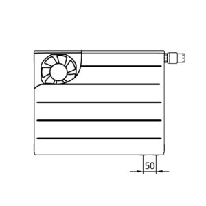 Kermi x-flair Line-V Wärmepumpen-Heizkörper Typ 22 605x1405x102 mm rechts 983 Watt