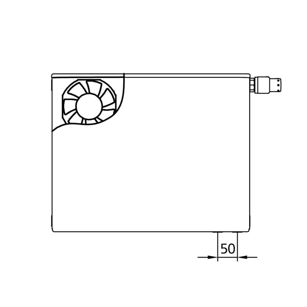 Kermi x-flair Plan-K Wärmepumpen-Heizkörper Typ 22 559x1605x102 mm 968 Watt