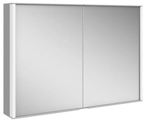 Keuco K-line 100 Spiegelschrank 2-türig B1000xH700xT160 mm Silber-Eloxiert