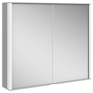 Keuco K-line 100 Spiegelschrank 2-türig B800xH700xT160mm Silber-Eloxiert