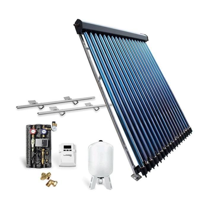 Solar-Paket Röhrenkollektor HP30 9,78 m² für Flachdach