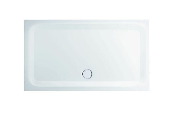 Stahl-Brausewanne Bette SUPER-FLACH 5955 80x160x3,5cm, weiss