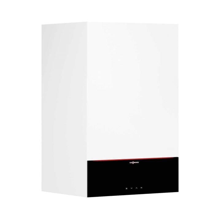 Viessmann Gas-Brennwert-Kombigerät Paket Vitodens 200-W B2KF 32 kW inkl. WW – 3,5" Display – Armaturen-Bausatz UP