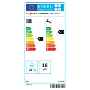Viessmann Gas-Brennwert Kompaktgerät Vitodens 222-F B2SF 19 kW 7" Display mit Aufbau-Kit mit Anbausatz oben AP VD