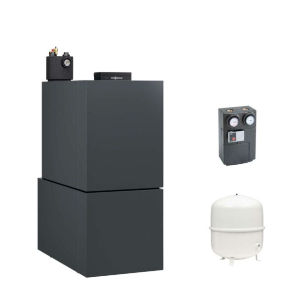 Viessmann Öl-Brennwert-Heizgerät Vitoladens 300-C J3RB 19 kW mit Warmwasserspeicher Vitocell 100-H CHAA 160L