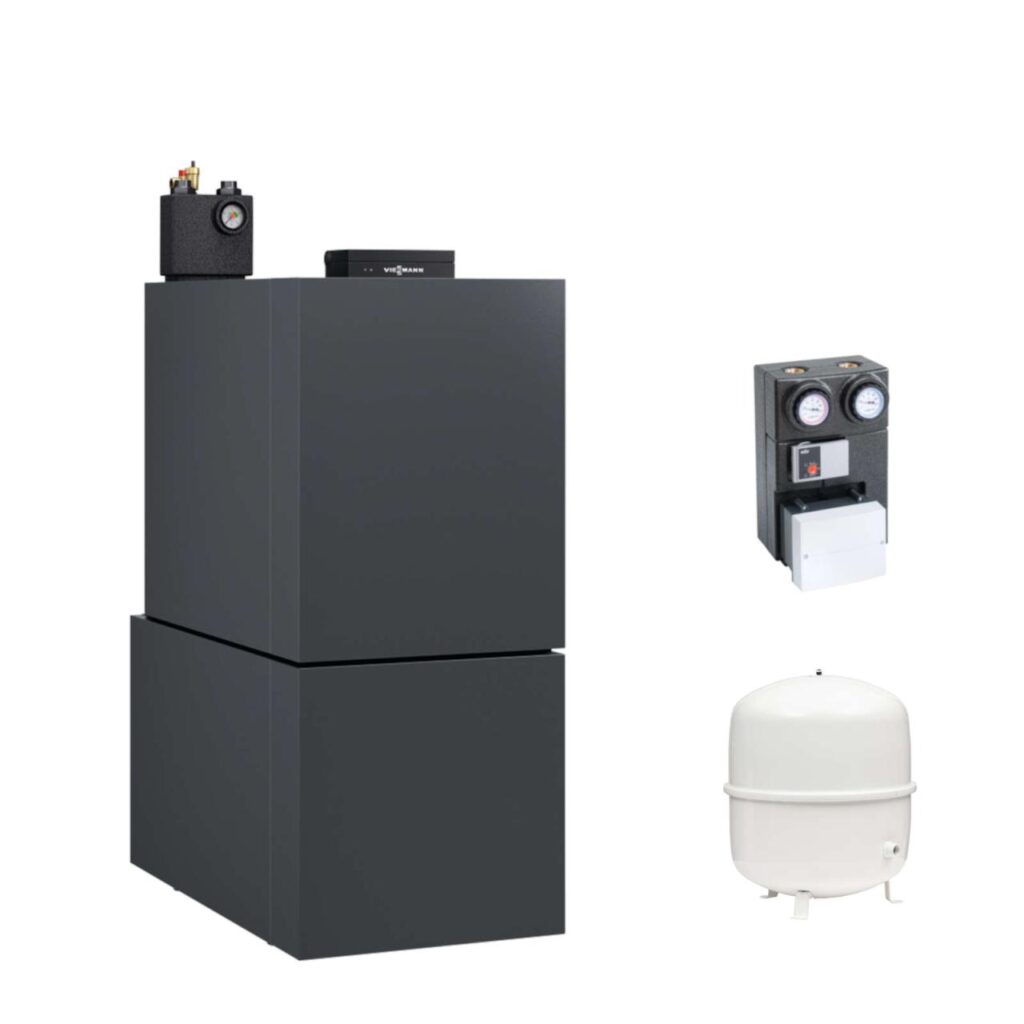 Viessmann Öl-Brennwert-Heizgerät Vitoladens 300-C J3RB 24 kW mit Mischer Warmwasserspeicher Vitocell 100-H CHAA 160L