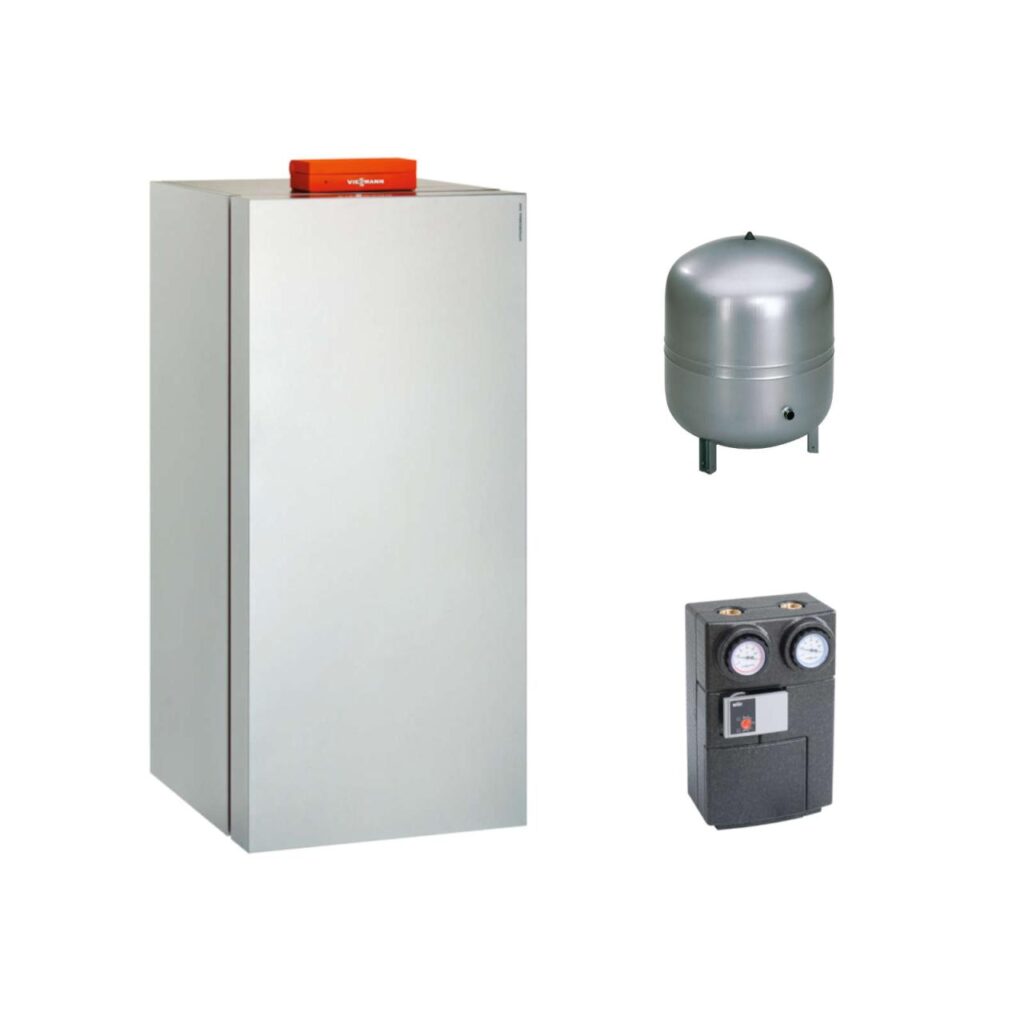 Viessmann Paket Vitocrossal 300 CU3A 26 kW Gas-Brennwertkessel mit Divicon Heizkreis-Verteiler und Ausdehnungsgefäß 35L