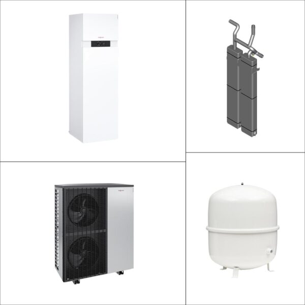 Viessmann Vitocal 222-A Wärmepumpe-Kompaktgerät Monoblock AWOT-E-AC 221.A16 HZ-Pufferspeicher 42 l Anschluss oben