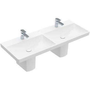 Villeroy & Boch Schrank-Doppelwaschtisch Avento 4A23CK 1200x470mm Rechteck Weiß Alpin