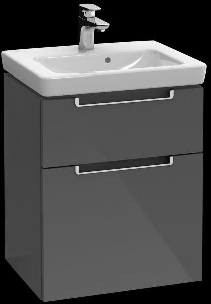 Villeroy & Boch Waschbeckenunterschrank Subway A90610 440x590x352mm Eckig Glossy Grey