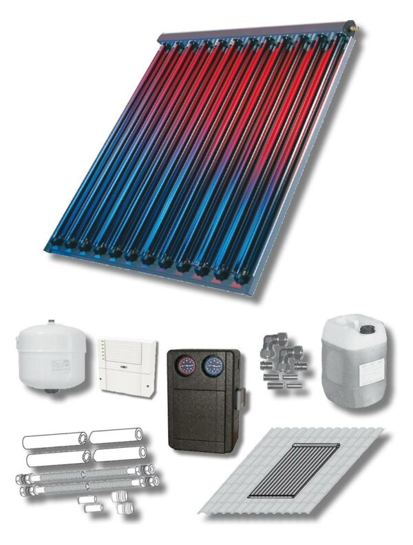 Wolf Solar-Paket 2 Röhrenkollektoren CRK Aufdach mit Solarmodul SM2-2