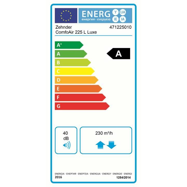 Zehnder Lüftungsgerät ComfoAir 225 L Luxe